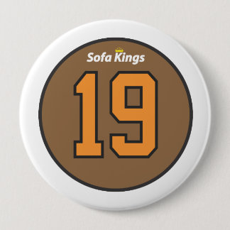 Badge Rond 10 Cm Roi 19 bouton de sofa