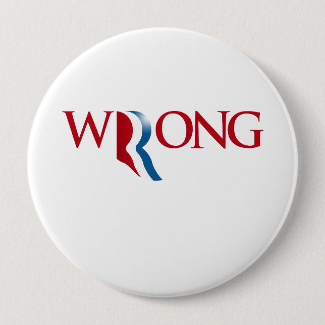 Badge Rond 10 Cm Romney a tort (Devant)