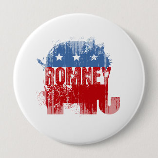 Badge Rond 10 Cm ROMNEY républicain