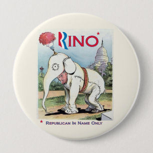 Badge Rond 10 Cm Romney Rino