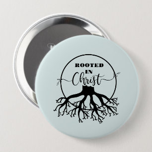 Badge Rond 10 Cm Rooted in Christ