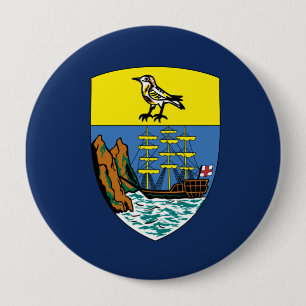 Badge Rond 10 Cm Sainte-Hélène