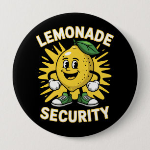 Badge Rond 10 Cm Sécurité du socle Lemonade