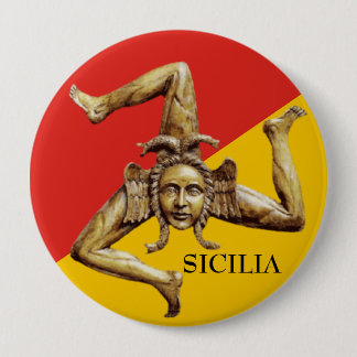 Badge Rond 10 Cm Sicile