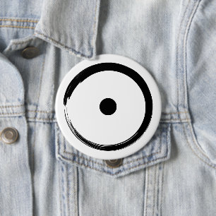 Badge Rond 10 Cm Signe astrologique - Bouddhisme Zen Circle 1