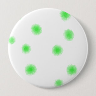 BADGE ROND 10 CM SIMPLE GÉNOME BLANC DOUX MAGNET DOMICILE