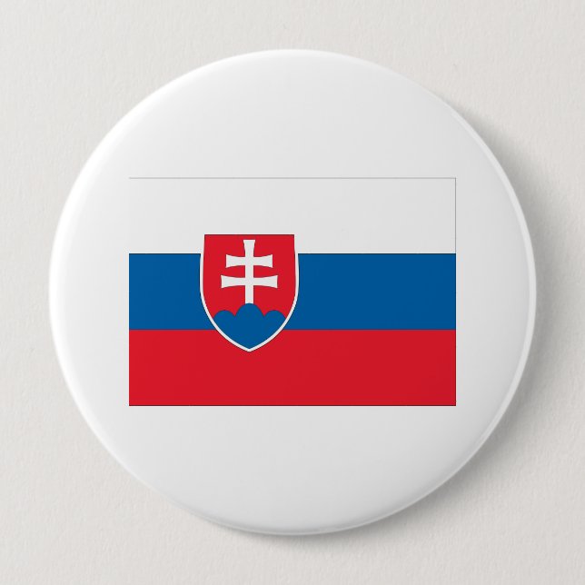Badge Rond 10 Cm Slovaquie (Devant)
