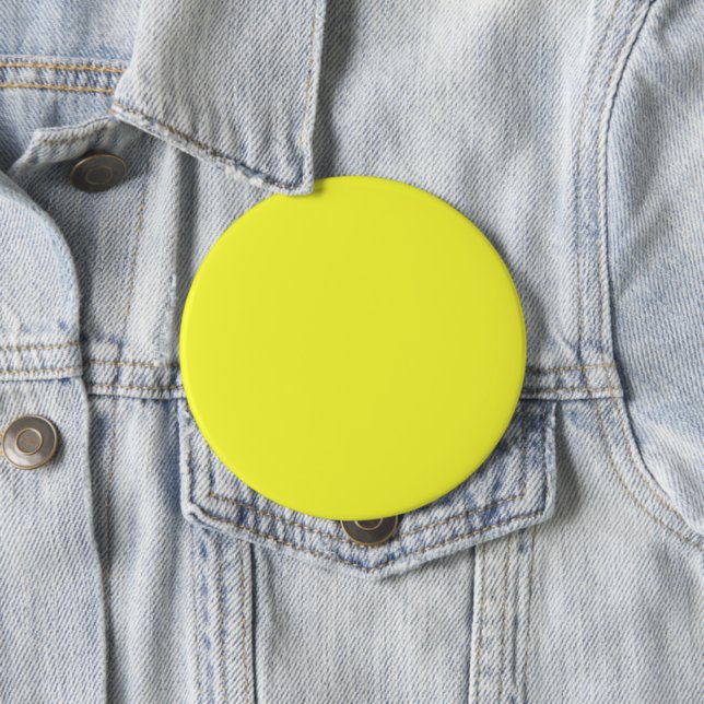Badge Rond 10 Cm Solide clair jaune clair (En situation)