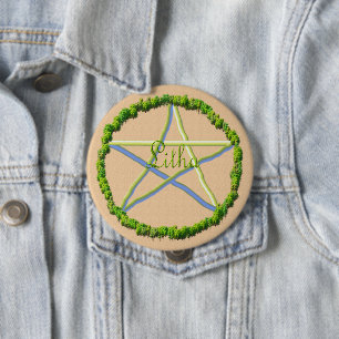 Badge Rond 10 Cm Solstice d'été