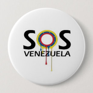 Badge Rond 10 Cm SOS Venezuela