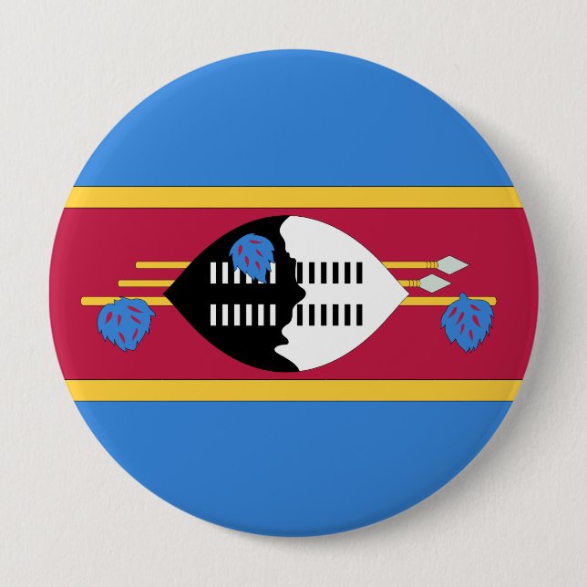 Badge Rond 10 Cm Swaziland (Devant)