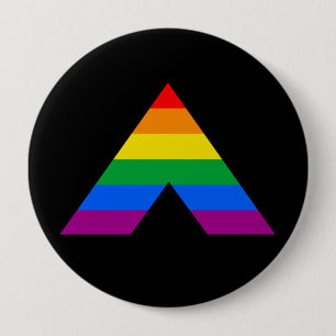 BADGE ROND 10 CM SYMBOLE D'ALLIANCE DROITE