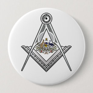Badge Rond 10 Cm Symbole de la franc-maçonnerie australienne