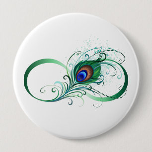 Badge Rond 10 Cm Symbole de l'Infinity