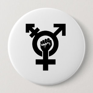 Badge Rond 10 Cm Symbole de résistance de genre de transport - - -