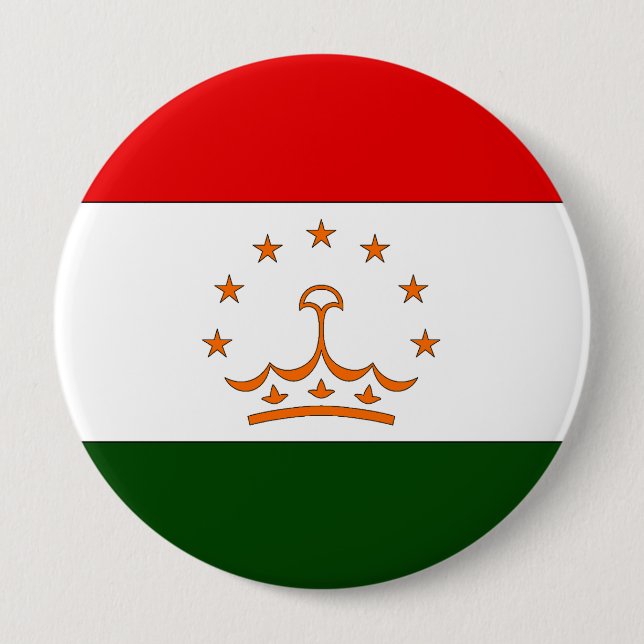 Badge Rond 10 Cm Tadjikistan (Devant)
