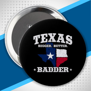 Badge Rond 10 Cm Texas Pride - Fier Texan - Texas State Flag