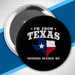 Badge Rond 10 Cm Texas Pride - Texas Meme - Texas State Flag
