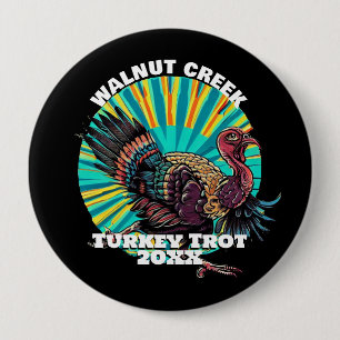 Badge Rond 10 Cm Trot de Turquie rétro