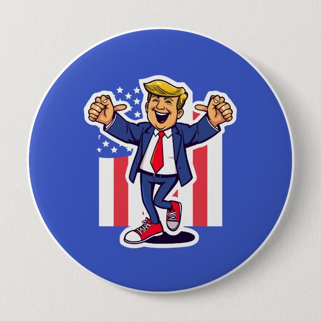 Badge Rond 10 Cm Trump (Devant)