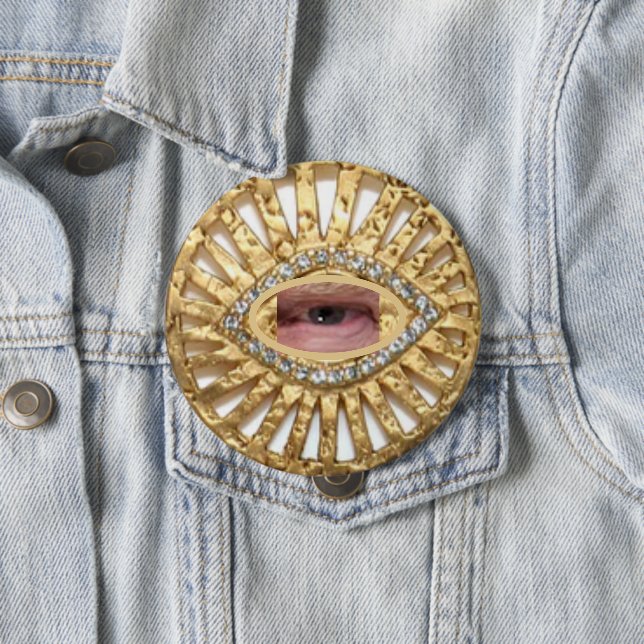 BADGE ROND 10 CM TRUMP TALISMAN (En situation)