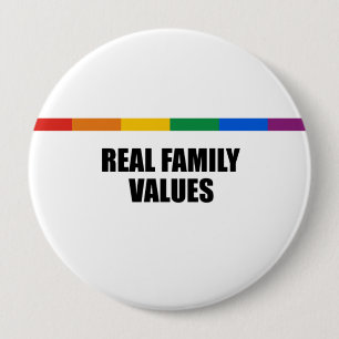 Badge Rond 10 Cm Valeurs familiales réelles