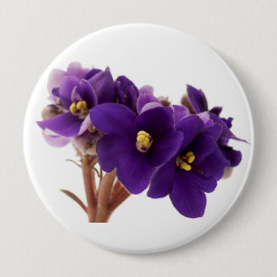 Badge Rond 10 Cm Violet africain