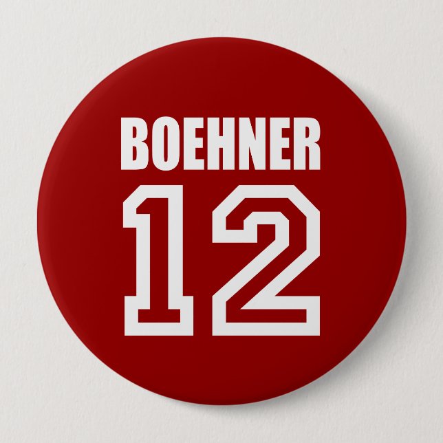 Badge Rond 10 Cm Vitesse d'élection de JOHN BOEHNER (Devant)
