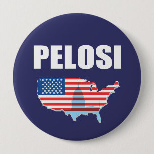 Badge Rond 10 Cm Vitesse d'élection de NANCY PELOSI