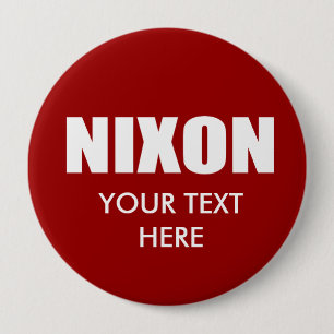 Badge Rond 10 Cm Vitesse d'élection de RICHARD NIXON
