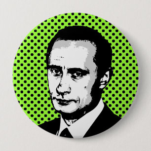 Badge Rond 10 Cm Vladimir Poutine
