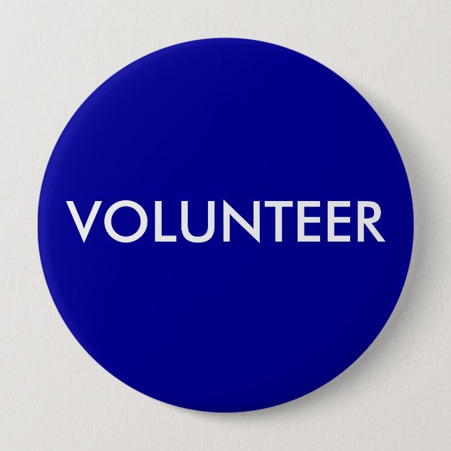 BADGE ROND 10 CM VOLONTAIRE (Devant)