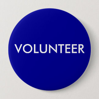 BADGE ROND 10 CM VOLONTAIRE
