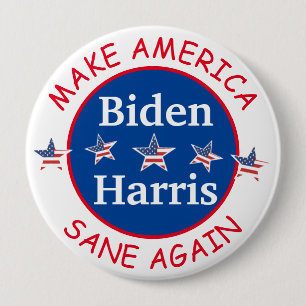 Badge Rond 10 Cm Vote Biden and Harris American Flag 2020 Election