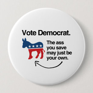 Badge Rond 10 Cm VOTE DÉMOCRATE -.png