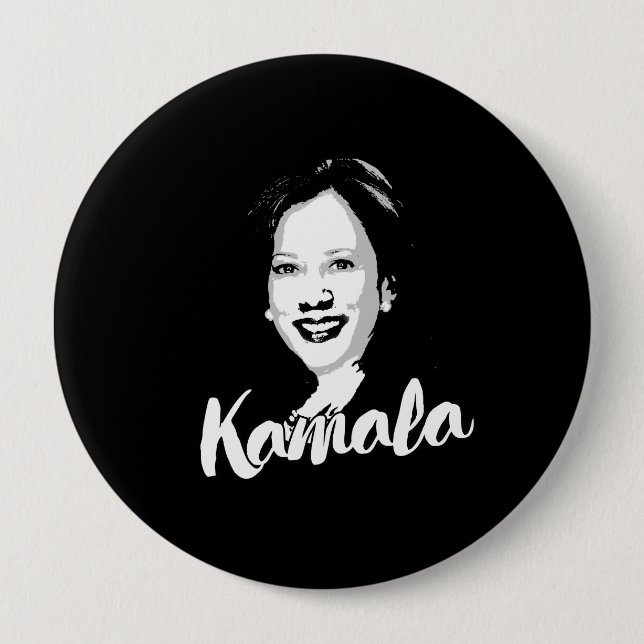 Badge Rond 10 Cm Vote Kamala - (Devant)