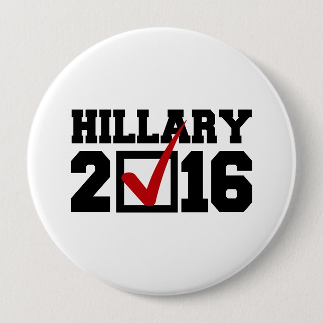 Badge Rond 10 Cm VOTE POUR HILLARY 2016.png (Devant)