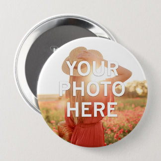 Badge Rond 10 Cm Votre photo ici