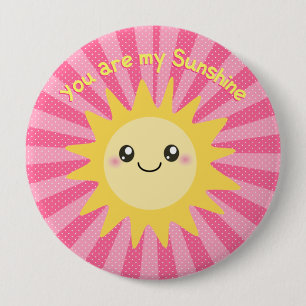 Badge Rond 10 Cm Vous êtes mon soleil mignon de soleil