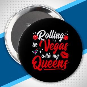 Badge Rond 10 Cm Voyage des filles à Las Vegas - Voyage des filles
