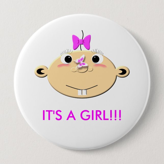 Badge Rond 10 Cm WButtterflynose (Devant)