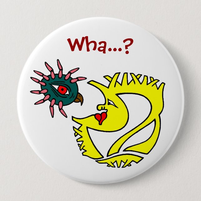 Badge Rond 10 Cm Wha… ? Bouton (Devant)
