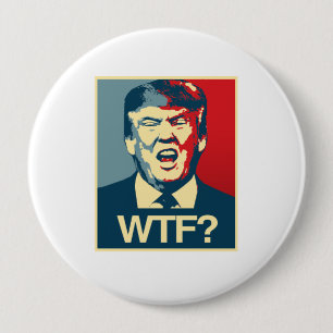 Badge Rond 10 Cm WTF - Affiche d'Anti-Atout - Anti-Atout -