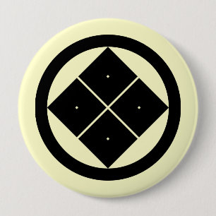 Badge Rond 10 Cm Yotsume de sumitate de Maruni, Japon