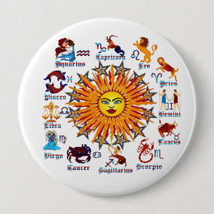 Badge Rond 10 Cm Zodiac-Signs-All-V-1