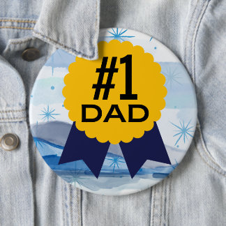 Badge Rond 15,2 Cm #1 Papa Colossal 6" ronde