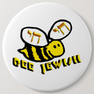 Badge Rond 15,2 Cm Abeille juive