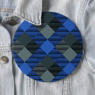 Badge Rond 15,2 Cm Abstraction Géométrique Carrée 21