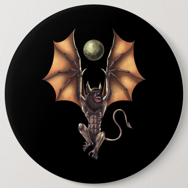 Badge Rond 15,2 Cm Ahool de création Cryptid (Devant)