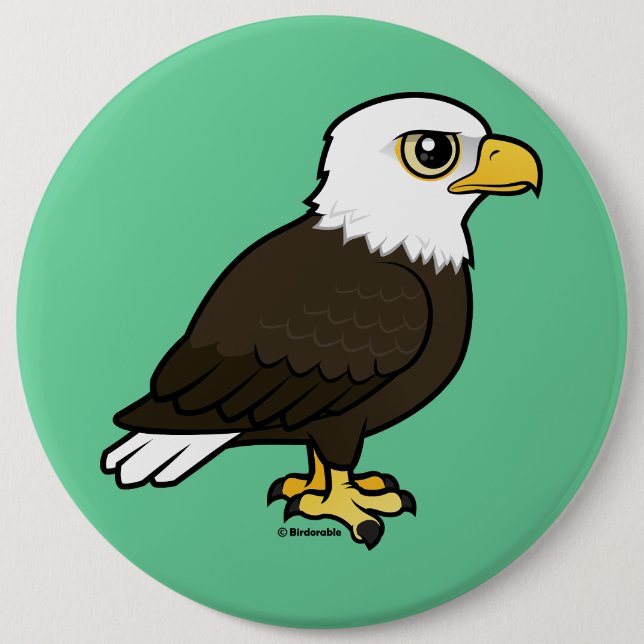 Badge Rond 15,2 Cm Aigle à tête blanche (Devant)